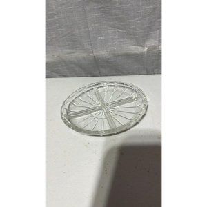 7" 4 compartment serving plate